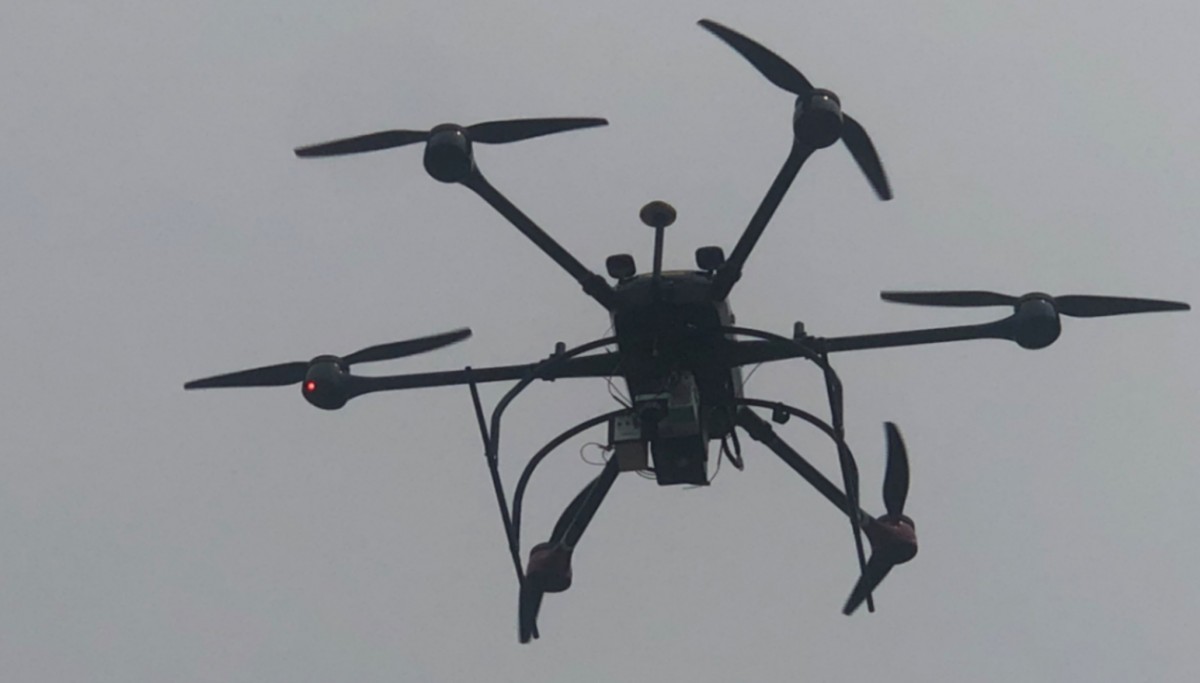 集成一体式机载高光谱激光雷达测量系统